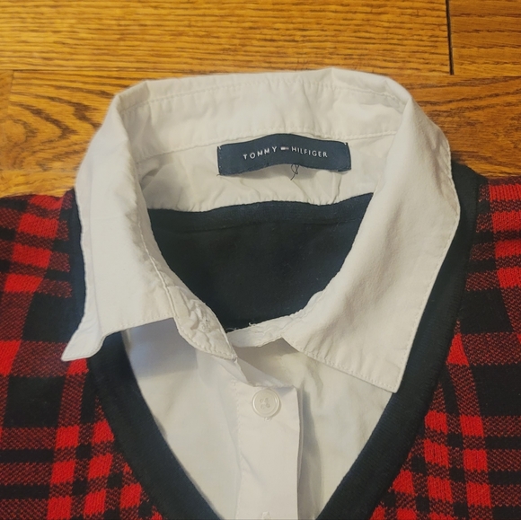 Tommy Hilfiger layer look sweater. Cotton - Picture 4 of 10